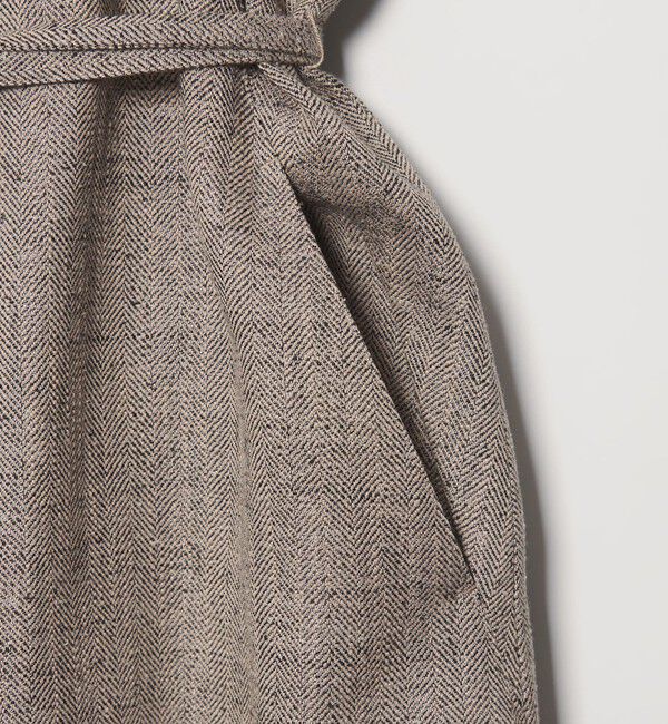 STEVEN ALAN「＜Steven Alan＞ヘリンボーン ツイードライク エプロン ワンピース」|ワンピース|