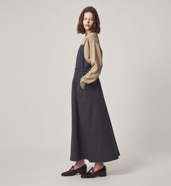 STEVEN ALAN「＜Steven Alan＞ヘリンボーン ツイードライク エプロン ワンピース」|ワンピース|