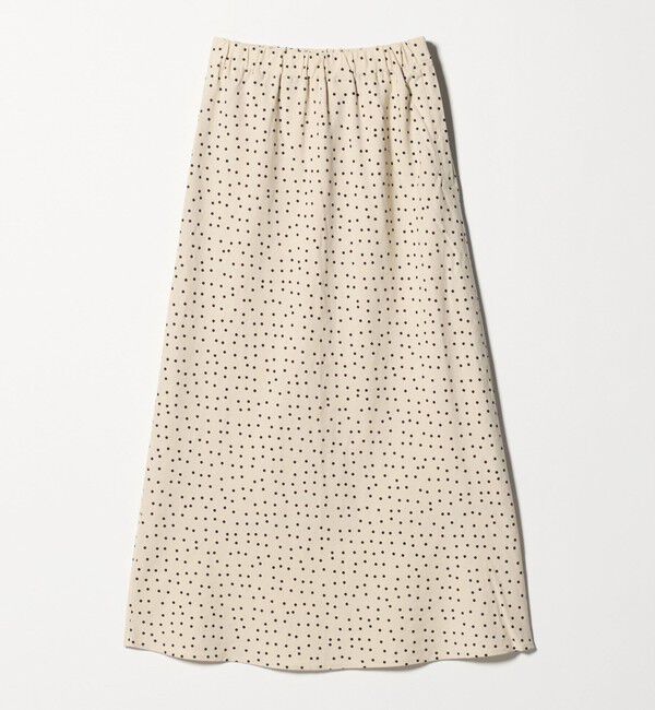 UNITED ARROWS green label relaxing「BREEZE LINEN ブリーズリネン ナロー スカート ドット」|フレア|