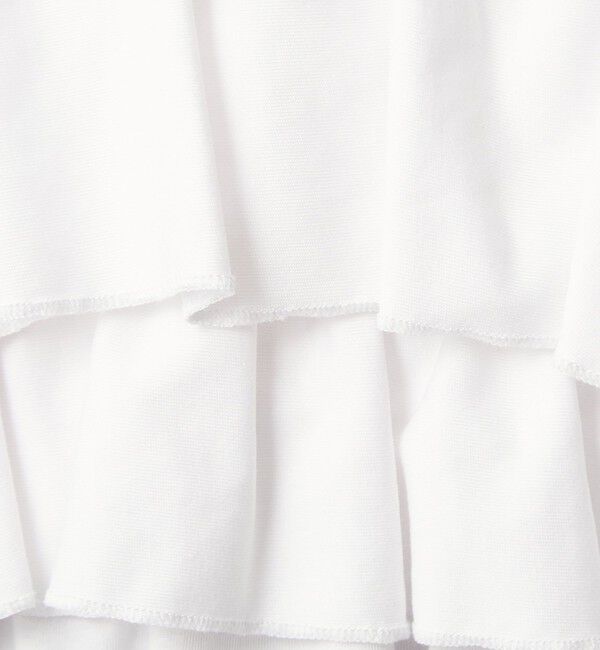 UNITED ARROWS green label relaxing「【WEB限定】＜at ease＞フロント フリル ショートスリーブ カットソー」|Tシャツ・カットソー|