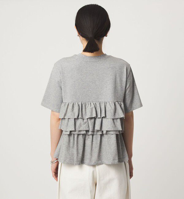 UNITED ARROWS green label relaxing「【WEB限定】＜at ease＞フロント フリル ショートスリーブ カットソー」|Tシャツ・カットソー|