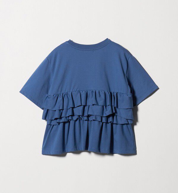 UNITED ARROWS green label relaxing「【WEB限定】＜at ease＞フロント フリル ショートスリーブ カットソー」|Tシャツ・カットソー|