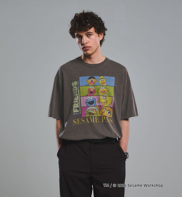 UNITED ARROWS green label relaxing「【別注】＜URBAMENT＞「セサミストリート」半袖 Tシャツ」|Tシャツ・カットソー|DK.BROWN