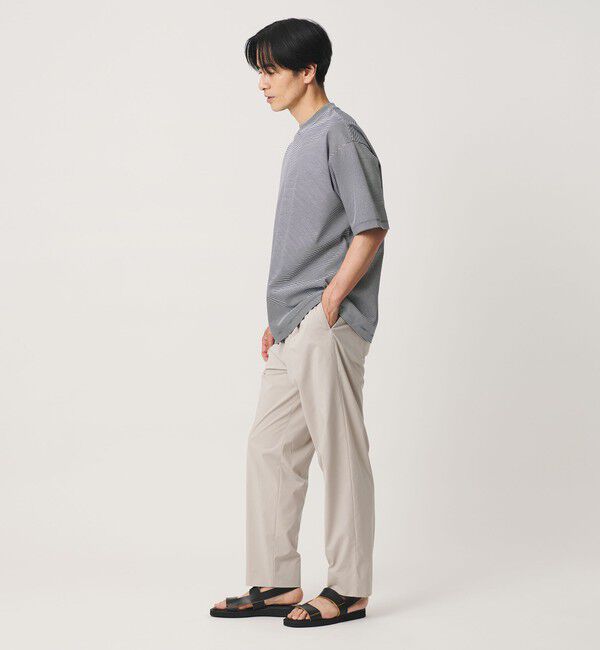 BEAUTY&YOUTH UNITED ARROWS「クール デオドラント クルーネック ボーダー Tシャツ 接触冷感 抗菌防臭」|Tシャツ・カットソー|