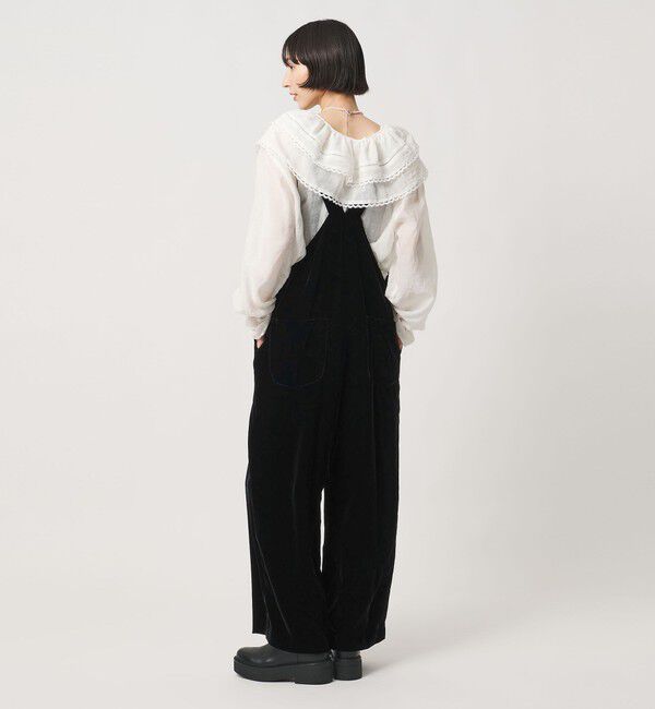 UNITED ARROWS「ベルベット サロペットパンツ」|オールインワン|