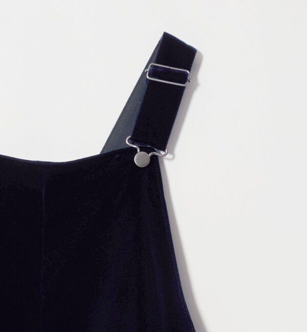 UNITED ARROWS「ベルベット サロペットパンツ」|オールインワン|