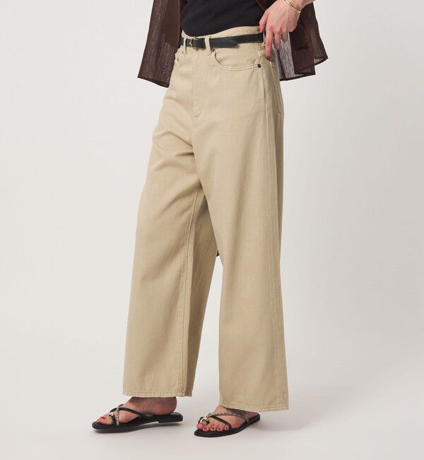 UNITED ARROWS green label relaxing「＜スタイリスト兵藤千尋さんコラボ＞ワイド ライト デニム 接触冷感」|デニム|