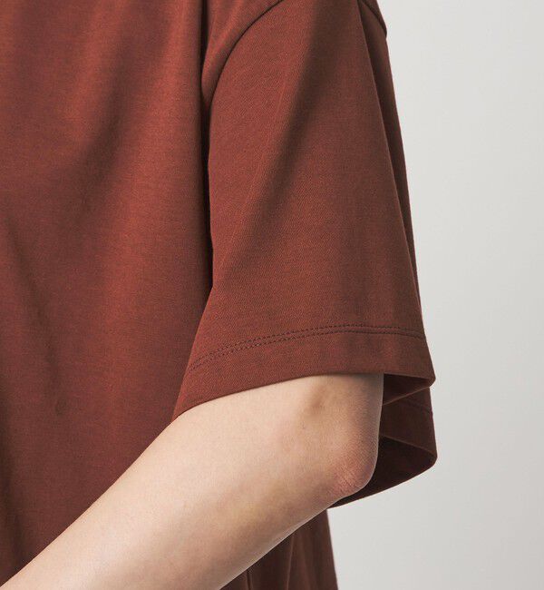 UNITED ARROWS green label relaxing「＜スタイリスト兵藤千尋さんコラボ＞クロップド ワイド Tシャツ UVカット」|Tシャツ・カットソー|