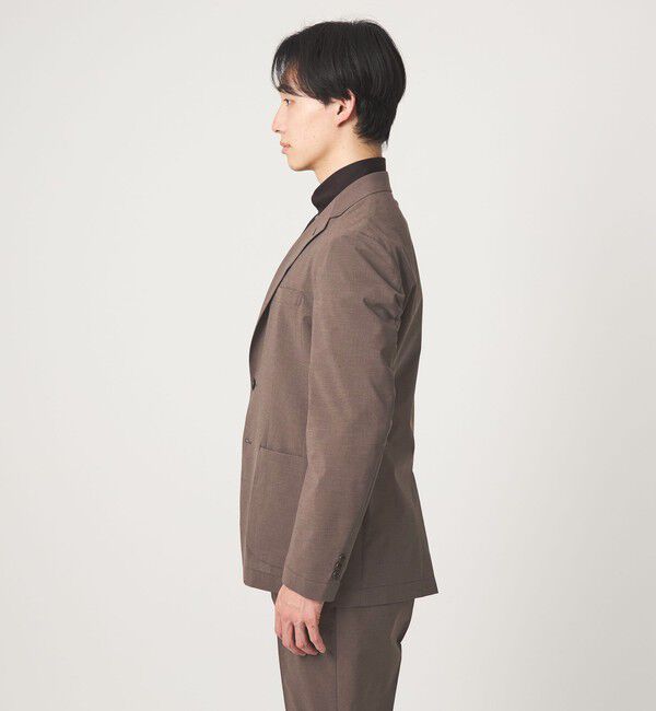 UNITED ARROWS green label relaxing「A+ ポリエステル ピンヘッド 2B スタンダード 2P セットアップジャケット -ウォッシャブル・ストレッチ・撥」|テーラードジャケット|