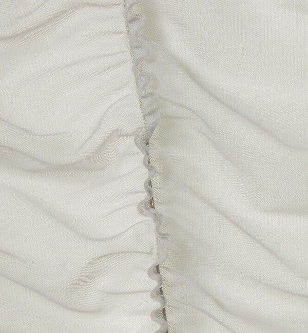 EMMEL REFINES「＜EMMEL REFINES＞EM フリルギャザー チュールレイヤー ノースリーブ」|Tシャツ・カットソー|
