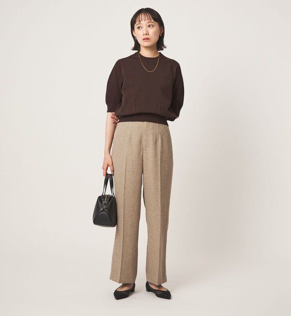 UNITED ARROWS green label relaxing「ショート スリーブ プルオーバー ニット」|ニット・セーター|