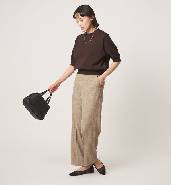 UNITED ARROWS green label relaxing「ショート スリーブ プルオーバー ニット」|ニット・セーター|