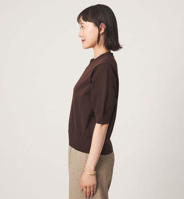 UNITED ARROWS green label relaxing「ショート スリーブ プルオーバー ニット」|ニット・セーター|
