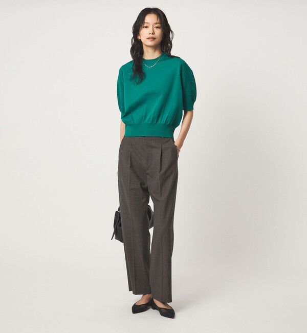 UNITED ARROWS green label relaxing「ショート スリーブ プルオーバー ニット」|ニット・セーター|