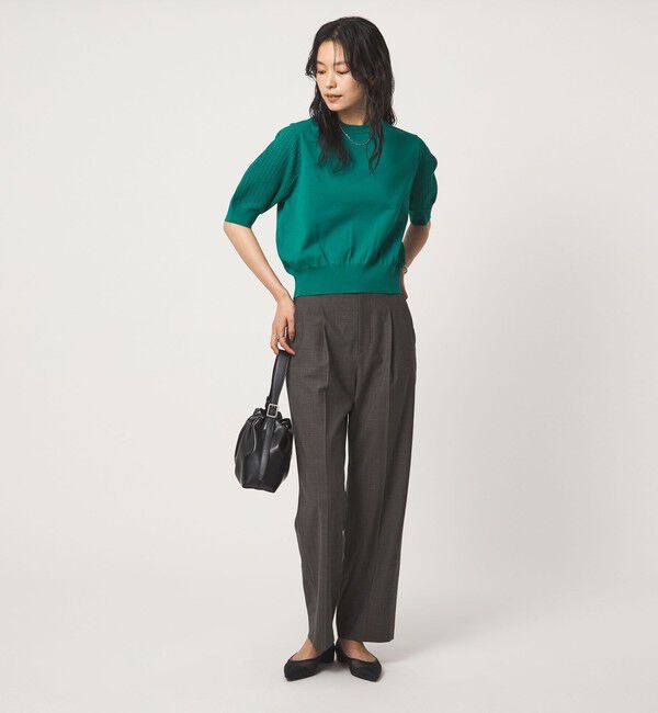 UNITED ARROWS green label relaxing「ショート スリーブ プルオーバー ニット」|ニット・セーター|