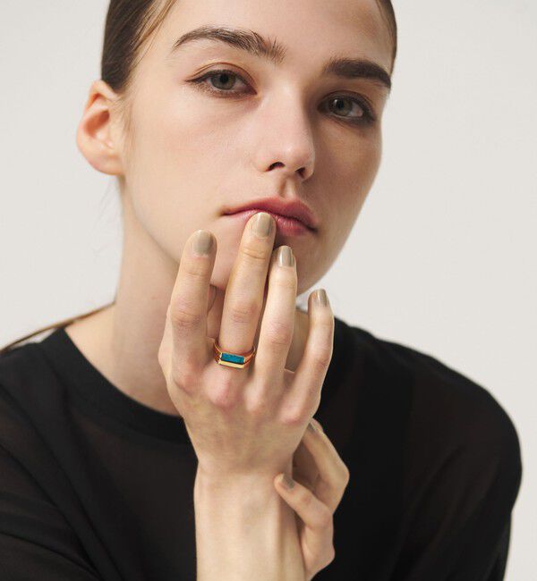 BEAUTY&YOUTH UNITED ARROWS「＜eoa＞ストーン ダブル リング」|リング|GOLD