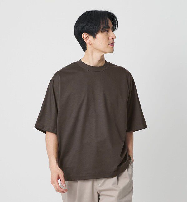 BEAUTY&YOUTH UNITED ARROWS「スビン ドルマン ハーフスリーブ クルーネック Tシャツ」|Tシャツ・カットソー|