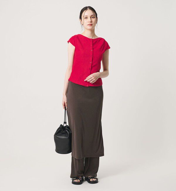 BEAUTY&YOUTH UNITED ARROWS「レーヨンポリエステル レイヤード スカート」|スカート|DK.BROWN