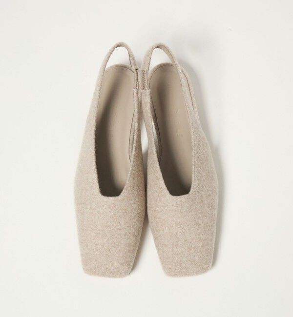 ODETTE E ODILE「スクエア バックベルト フラット20&uarr;」|パンプス|BEIGE