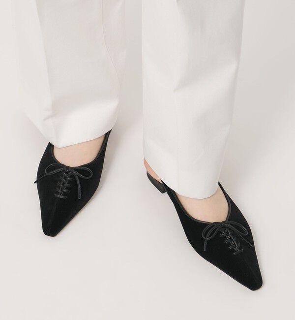ODETTE E ODILE「レースアップ バックベルト フラット20&uarr;」|パンプス|