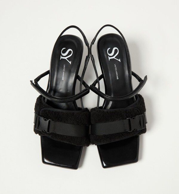 ODETTE E ODILE「＜SY＞ボア ウェッジバックベルト サンダル60&uarr;」|サンダル|