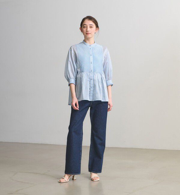 UNITED ARROWS「シルキー ピンタック ブラウス ‐ウォッシャブル‐」|シャツ・ブラウス|