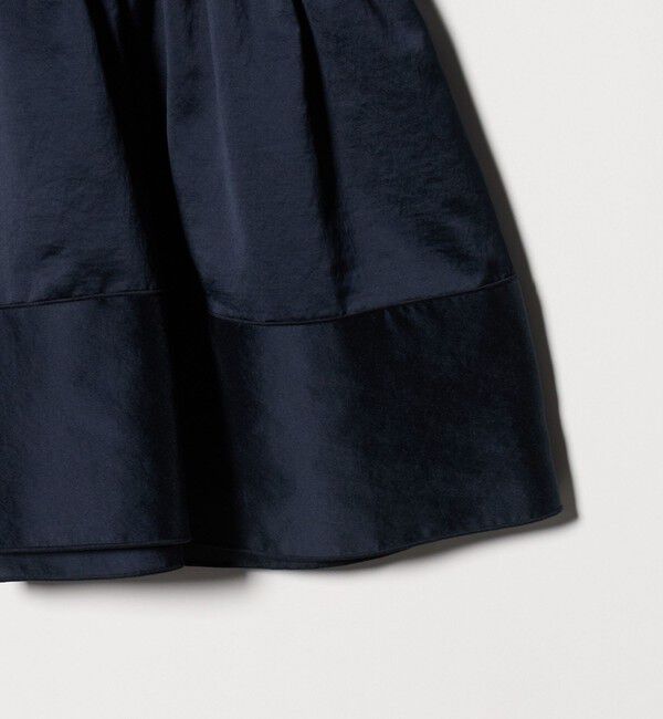 UNITED ARROWS「シルキー ギャザー フリルブラウス ‐ウォッシャブル‐」|シャツ・ブラウス|