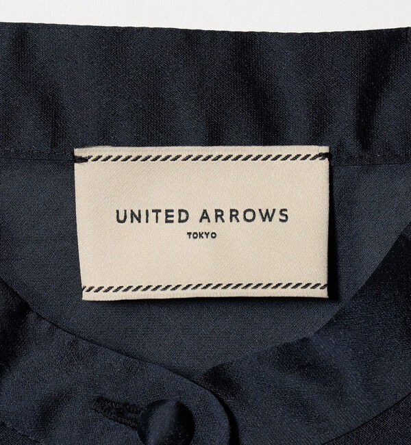 UNITED ARROWS「シルキー ギャザー フリルブラウス ‐ウォッシャブル‐」|シャツ・ブラウス|