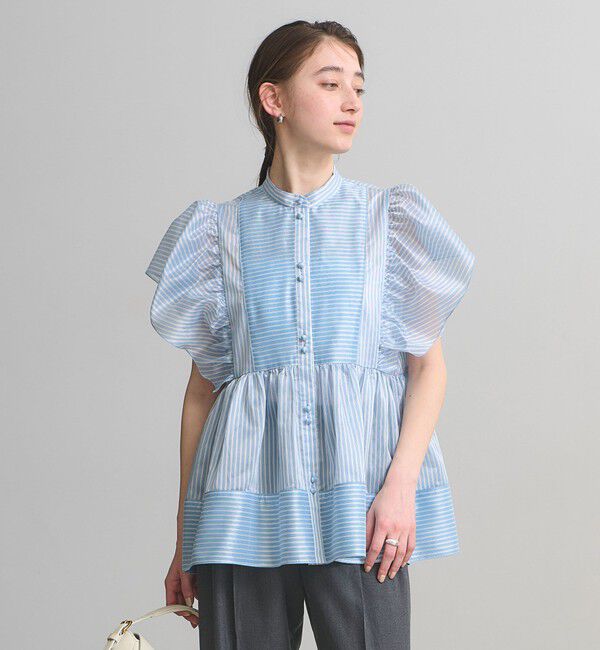UNITED ARROWS「シルキー ギャザー フリルブラウス ‐ウォッシャブル‐」|シャツ・ブラウス|その他7