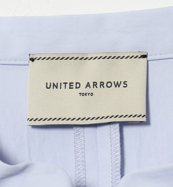 UNITED ARROWS「メロー フリル スキッパー ワンピース ‐防シワ 吸水速乾 UVカット 遮熱性 接触冷感‐」|ワンピース|