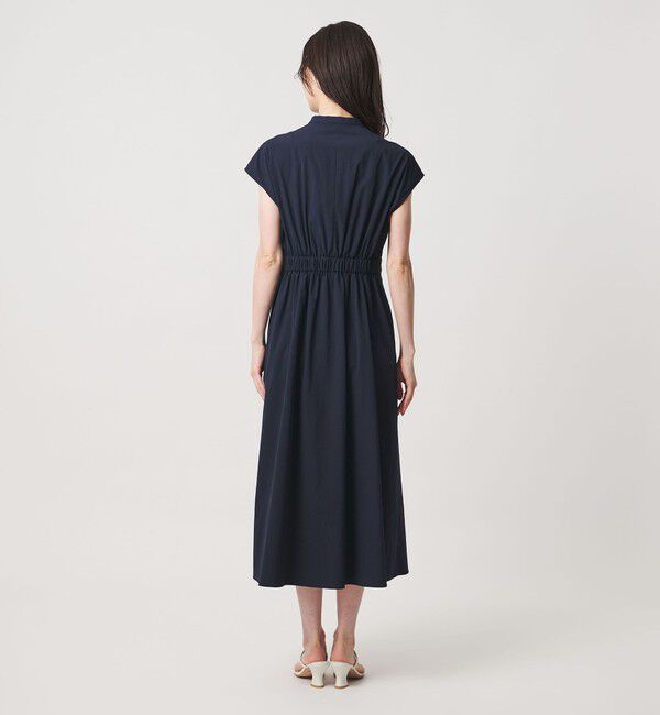 UNITED ARROWS「メロー フリル スキッパー ワンピース ‐防シワ 吸水速乾 UVカット 遮熱性 接触冷感‐」|ワンピース|