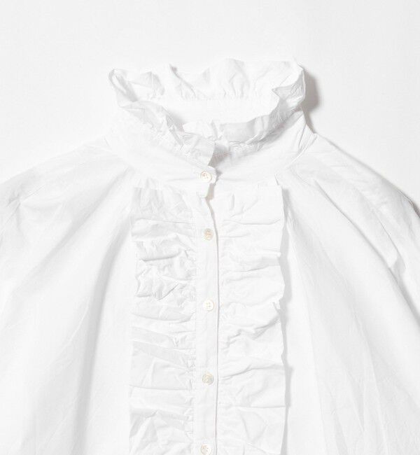 UNITED ARROWS「＜dahl&rsquo;ia＞フリル ロングスリーブ ブラウス」|シャツ・ブラウス|