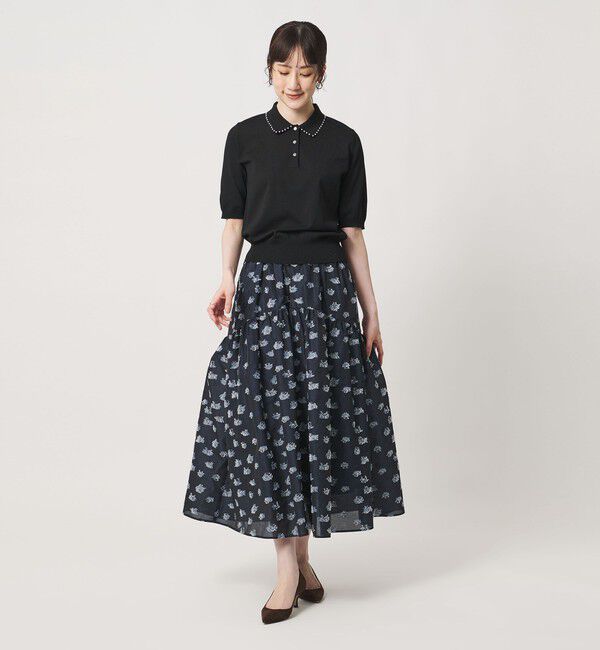 UNITED ARROWS「パールライク ポロニット ‐ウォッシャブル‐」|ニット・セーター|