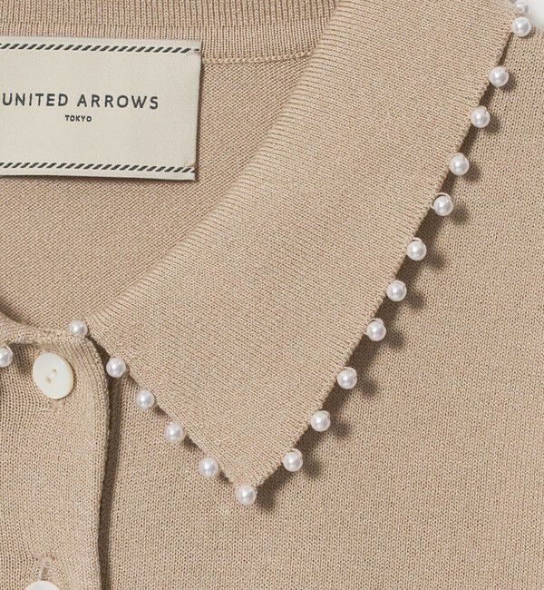 UNITED ARROWS「パールライク ポロニット ‐ウォッシャブル‐」|ニット・セーター|