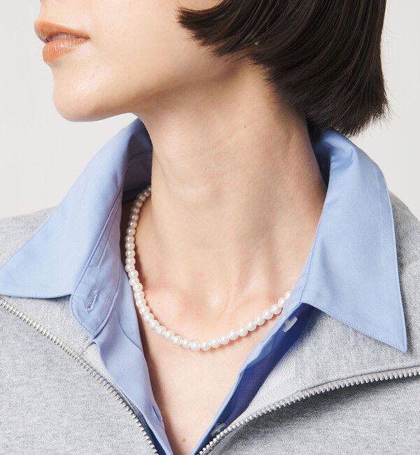 UNITED ARROWS「6MM イミテーションパール 2WAY ネックレス」|ネックレス|WHITE
