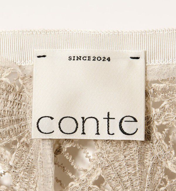 conte「＜conte＞レース ロングスカート」|タイト|