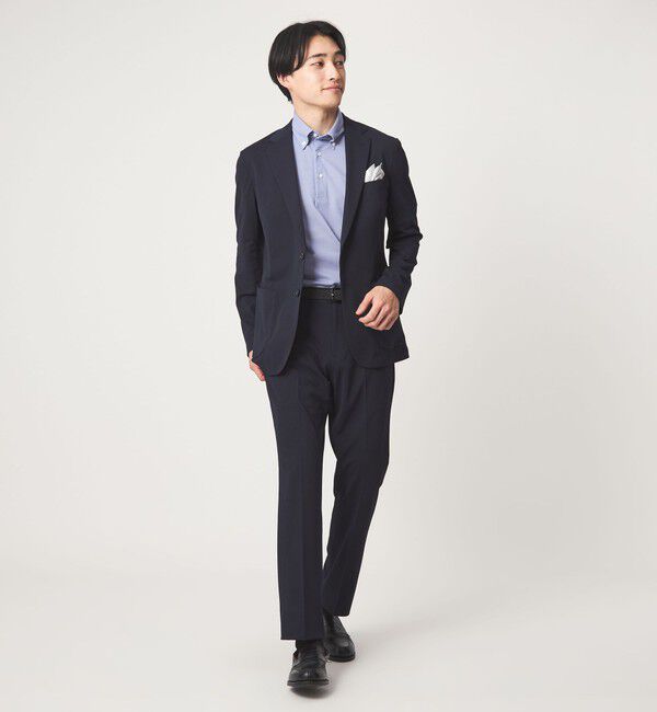 UNITED ARROWS green label relaxing「DUADRY clean バーズアイ ボタンダウン ビズポロ ポロシャツ -吸水速乾・抗菌-」|ポロシャツ|