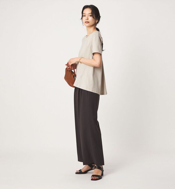 UNITED ARROWS green label relaxing「【WEB限定】＜at ease＞バック フレア カットソー  接触冷感 UVカット 遮熱」|Tシャツ・カットソー|
