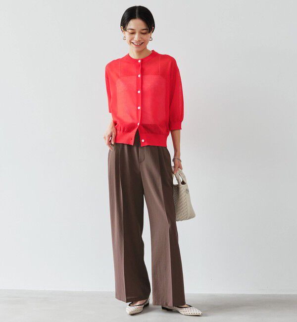 UNITED ARROWS green label relaxing「ドライクロス ニーハイワイド マシンウォッシャブル ストレッチ 吸水速乾 通気性」|その他|