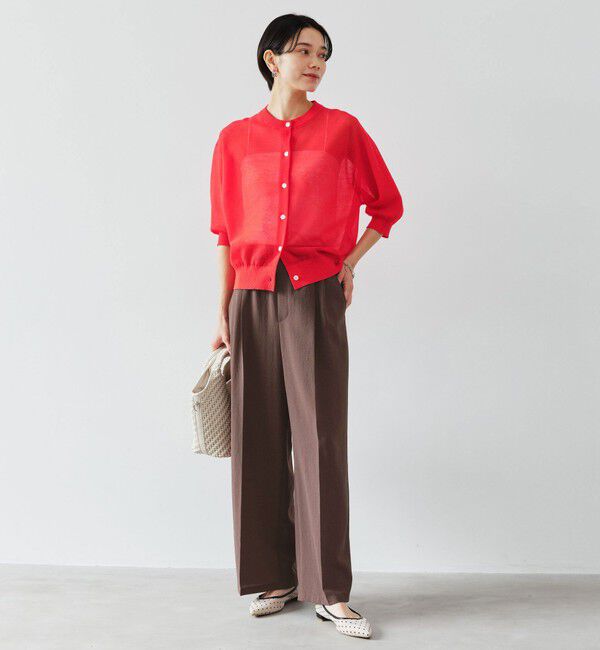 UNITED ARROWS green label relaxing「ドライクロス ニーハイワイド マシンウォッシャブル ストレッチ 吸水速乾 通気性」|その他|