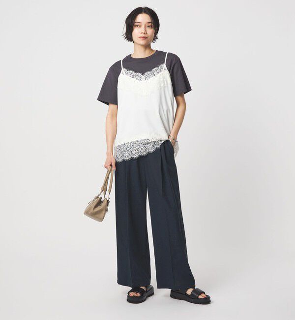 UNITED ARROWS green label relaxing「ドライクロス ニーハイワイド マシンウォッシャブル ストレッチ 吸水速乾 通気性」|その他|