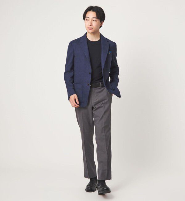 UNITED ARROWS green label relaxing「ウールナイロン テーラード クルーネック Tシャツ ウールT」|Tシャツ・カットソー|
