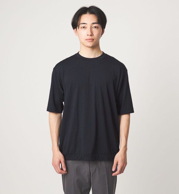 UNITED ARROWS green label relaxing「ウールナイロン テーラード クルーネック Tシャツ ウールT」|Tシャツ・カットソー|