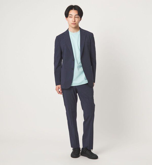 UNITED ARROWS green label relaxing「A+ ポリエステル ピンヘッド スタンダード イージー NP スラックス セットアップパンツ -ウォッシャブル・」|スラックス|