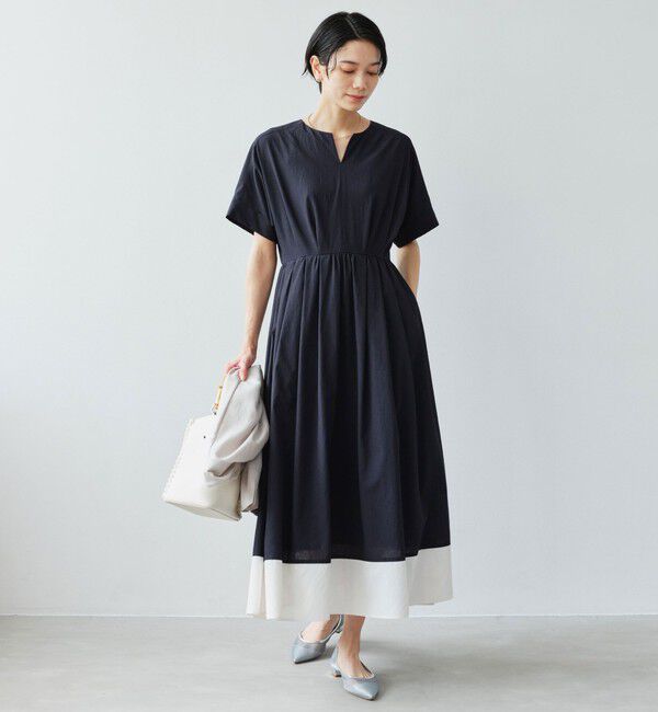 UNITED ARROWS green label relaxing「Breeze Cool ワンピース マシンウォッシャブル 通気性 UVカット」|ワンピース|