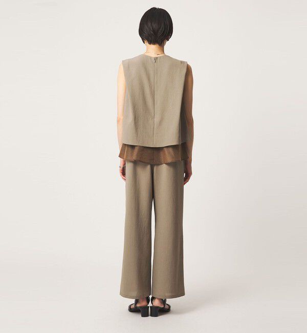 UNITED ARROWS green label relaxing「ダブルフレアオールインワン マシンウォッシャブル 通気性 ストレッチ」|オールインワン|