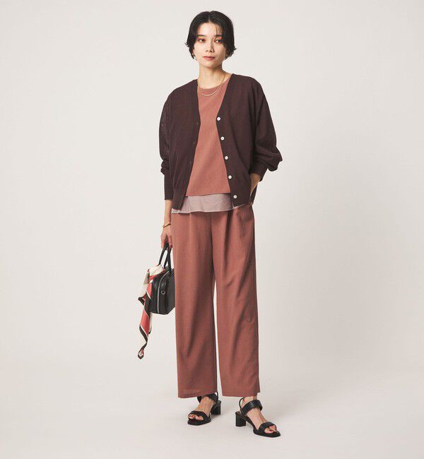 UNITED ARROWS green label relaxing「ダブルフレアオールインワン マシンウォッシャブル 通気性 ストレッチ」|オールインワン|