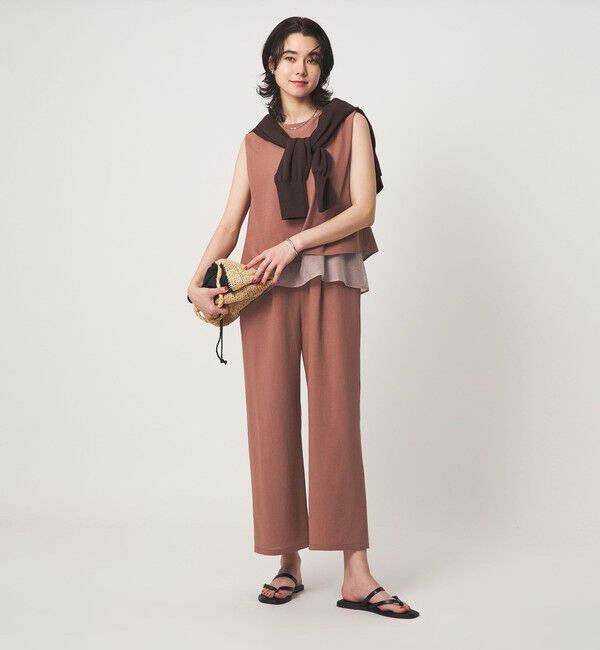 UNITED ARROWS green label relaxing「ダブルフレアオールインワン マシンウォッシャブル 通気性 ストレッチ」|オールインワン|