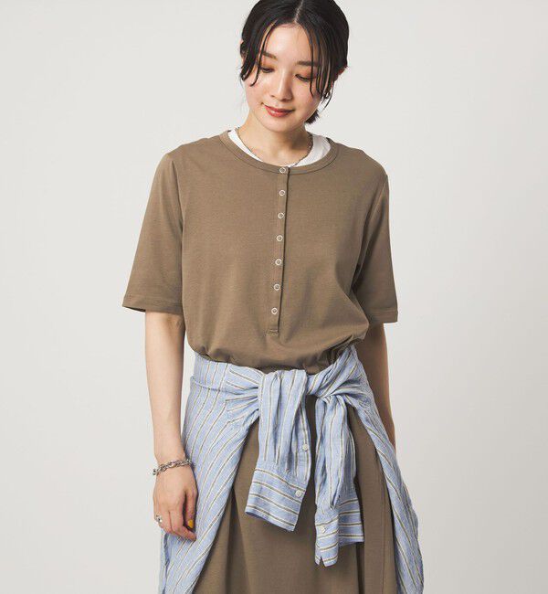 UNITED ARROWS green label relaxing「【WEB限定】＜at ease＞ヘンリーネック カットソー ワンピース」|ワンピース|MOCA