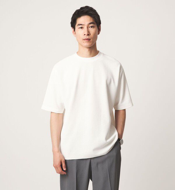 UNITED ARROWS green label relaxing「Somarti ワッフル クルーネック 半袖 Tシャツ -遮熱・UVカット・吸水速乾-」|Tシャツ・カットソー|